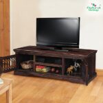Handmade Solid Wood Furniture UK – Jali Wooden TV Unit (Manchester, Leeds & Birmingham)