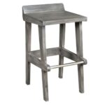 Handmade Solid Wood Furniture UK – Charbhuja Counter Stool (Grey) (Manchester, Leeds & Birmingham)