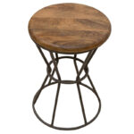 Handmade Solid Wood Furniture UK – Metal Drum Table (Manchester, Leeds & Birmingham)