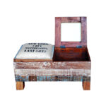 Handmade Solid Wood Furniture UK – Wooden Reclaimed Storage Box 2 Seater (Manchester, Leeds & Birmingham)