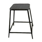 Handmade Solid Wood Furniture UK – Iron Checker Plate Stool (Manchester, Leeds & Birmingham)