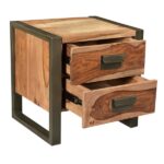 Handmade Solid Wood Furniture UK – Bolivia 2 Dr. Bedside Table (Manchester, Leeds & Birmingham)