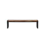 Handmade Solid Wood Furniture UK – Kailash Industrial Wood Top Bench (Manchester, Leeds & Birmingham)