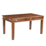 Handmade Solid Wood Furniture UK – NIWAR WOODEN DINING TABLE 145 CM (Manchester, Leeds & Birmingham)
