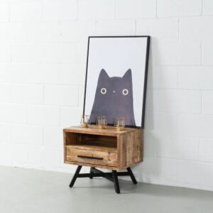Milan Mango Night Stand Bedside Natural Living Furniture Pune Bangalore Jodhpur